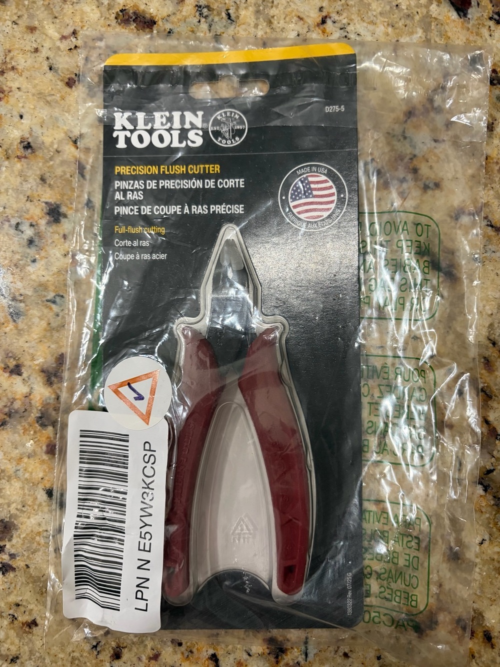 Klein Tools Precision Flush Cutter - Red/Gray